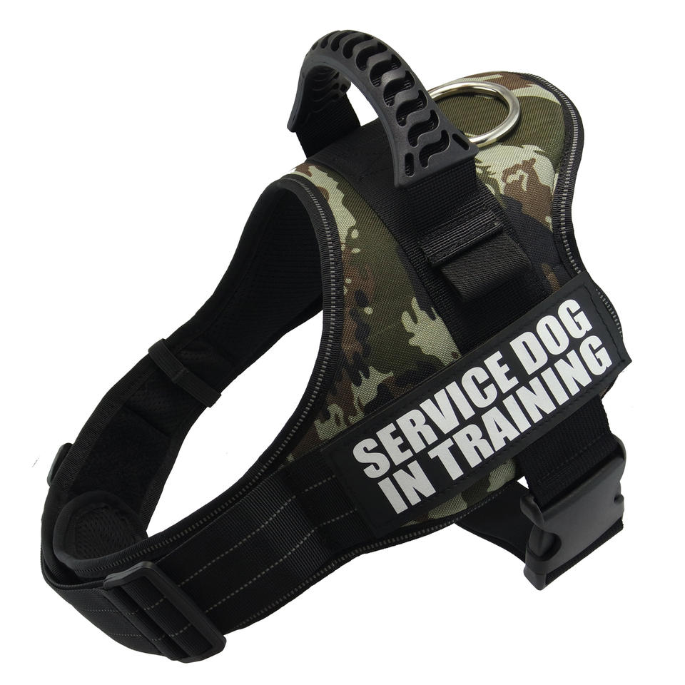 Fluffy Friend harness in green camo